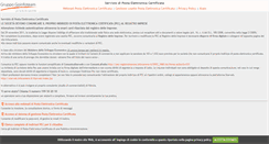 Desktop Screenshot of postacertificata.goinfoteam.it