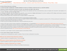 Tablet Screenshot of postacertificata.goinfoteam.it